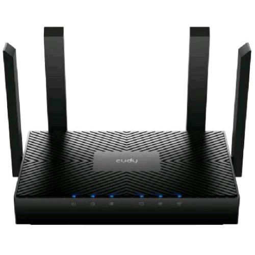 CUDY WR3000 ROUTER WIRELESS MESH WI-FI 6 AX3000 DUAL BAND 2402MBPs 5GHz - 574MBPs 2.4GHz 4 PORTE GIGABIT 4 ANTENNE ESTERNE 5DBi DESKTOP NERO