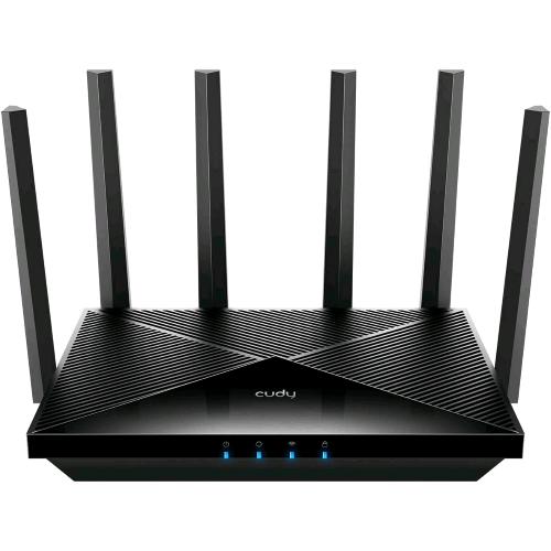 Cudy WR6500 — router Wi-Fi 7 BE6500 dual band, mesh, sei antenne esterne, nero
