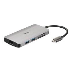 D-Link DUB-M810 — hub USB-C 8-in-1 con HDMI e LAN