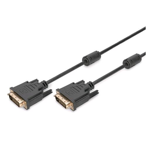 DIGITUS AK-320101-050-S — Cavo DVI-D 24+1 maschio – DVI-D 24+1 maschio, 5 m, nero