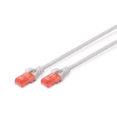DIGITUS DK-1617-010 — Cavo di rete CAT 6 U/UTP, 1 m, grigio