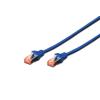 DIGITUS DK-1644-005/B — Cavo di rete CAT 6 S/FTP, 0,5 m, blu