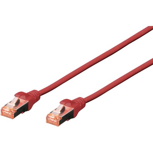 DIGITUS DK-1644-010/R — Cavo di rete CAT 6 S/FTP, 1 m, rosso