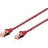 DIGITUS DK-1644-010/R — Cavo di rete CAT 6 S/FTP, 1 m, rosso