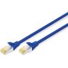 DIGITUS DK-1644-A-005/B — Cavo di rete CAT 6A S/FTP, 0,5 m, blu