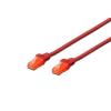 DIGITUS DK-1617-010/R — Cavo di rete CAT 6 U/UTP, 1 m, rosso