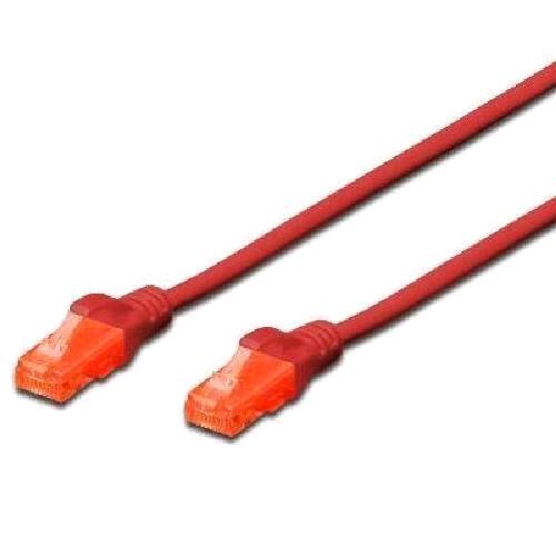 DIGITUS DK-1617-050/R — Cavo di rete CAT 6 U/UTP, 5 m, rosso