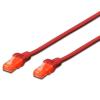 DIGITUS DK-1617-050/R — Cavo di rete CAT 6 U/UTP, 5 m, rosso