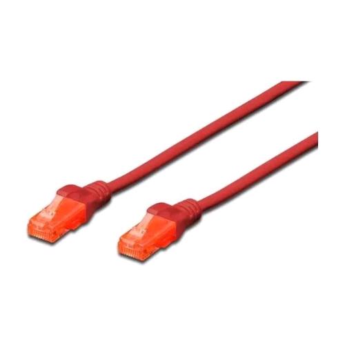 DIGITUS DK-1617-030/R — Cavo di rete CAT 6 U/UTP, 3 m, rosso