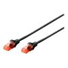 DIGITUS DK-1617-010/BL — Cavo di rete CAT 6 U/UTP, 1 m, nero