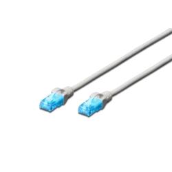 DIGITUS DK-1512-005 — Cavo di rete CAT 5e U/UTP, 0,5 m, grigio