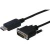 DIGITUS AK-340301-030-S — Cavo DisplayPort maschio – DVI-D 24+1 maschio, 3 m, nero