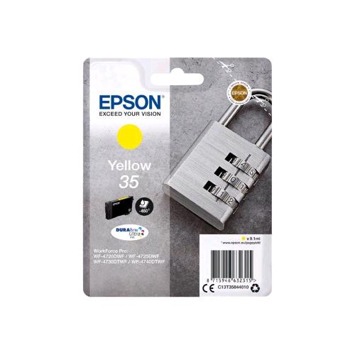 EPSON 35 CARTUCCIA INK GIALLO 9.1 ML PER WorkForce Pro WF-4720, WF-4720DWF, WF-4725DWF, WF-4730, WF-4730DTWF, WF-4740, WF-4740DTWF