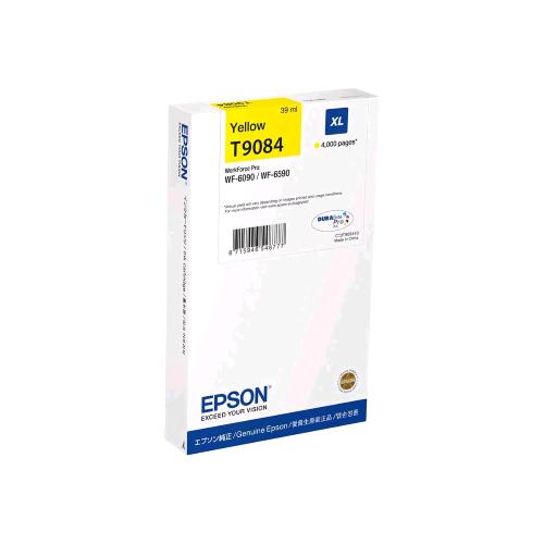 EPSON T9084 CARTUCCIA INCHIOSTRO GIALLO XL 39 ML PER WorkForce Pro WF-6090, WF-6590 4.000 PAGINE