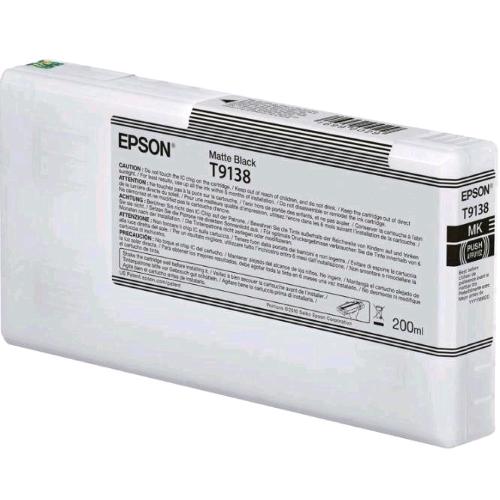 EPSON T9138 CARTUCCIA INK MATTE BLACK 200 ML SureColor SC-P5000 STD Spectro, SC-P5000 Violet, SC-P5000 Violet Spectro