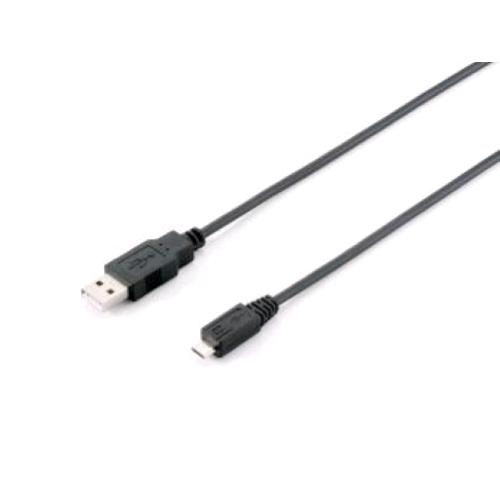 EQUIP 128523 CAVO USB 2.0 DA USB-A A MICRO-USB MASCHIO/MASCHIO 1.8 MT NERO