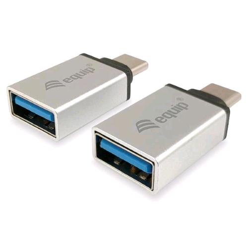 EQUIP 133473 ADATTATORE DA USB-C MASCHIO A USB-A 3.0 FEMMINA CONF 2 Pz.