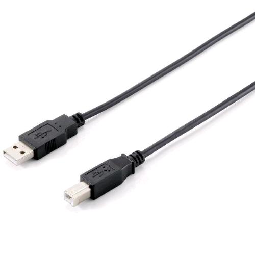 EQUIP CAVO ADATTATORE USB 2.0 DA USB-A A USB-B MASCHIO-MASCHIO 1.8 MT NERO