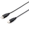 EQUIP CAVO ADATTATORE USB 2.0 DA USB-A A USB-B MASCHIO-MASCHIO 1.8 MT NERO
