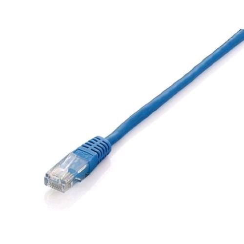 EQUIP CAVO RETE CAT.6 U/UTP NON SCHERMATO 0.5MT BLU