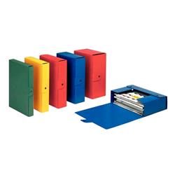 ESSELTE EUROBOX CARTELLE PROGETTO IN CARTONE C/BOTTONE 250X350 mm DORSO 15 CM COL. BLU CONF 5 Pz.