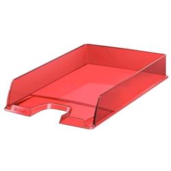 ESSELTE EUROPOST SOLEA VASCHETTA PORTACORRISPONDENZA IN PS RICICLABILE MM 62X260X337 A4 COL. ROSSO TRASLUCIDO
