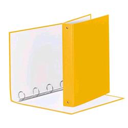 ESSELTE MEETING RACCOGLITORE 4 ANELLI DA 30 MM IN CARTONCINO PLASTIFICATO CM 22X30X4 A4 GIALLO