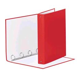 ESSELTE MEETING RACCOGLITORE 4 ANELLI DA 30 MM IN CARTONCINO PLASTIFICATO CM 22X30X4 A4 ROSSO