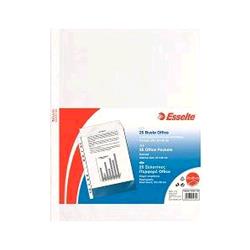 ESSELTE OFFICE BUSTE CON FORATURA IN PP ANTIRIFLESSO CM 22X30 A4 TRASPARENTE CONF 15 Pz.