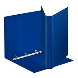 ESSELTE RACCOGLITORE A 4 ANELLI DA 25 MM IN PP A4 MAXI DISPLAY PERSONALIZZABILE DORSO 4.5 CM COL. BLU