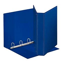 ESSELTE RACCOGLITORE A 4 ANELLI DA 40 MM IN PP A4 MAXI DISPLAY PERSONALIZZABILE DORSO 6.5 CM COL. BLU
