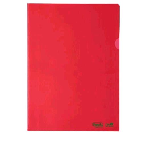 FAVORIT CARTELLINE A L IN POLIETILENE BIO BASED 220X300 mm ROSSO CONF 25 PZ.