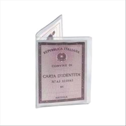 FAVORIT ESPOSITORE PORTA CARTA IDENTITA' 165X125MM COLORE TRASPARENTE CONF 50 Pz.