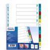 FAVORIT INTERCALARE NUMERICO 1-12 IN PP 225X297 mm 12 TASTI COLORI ASSORTITI
