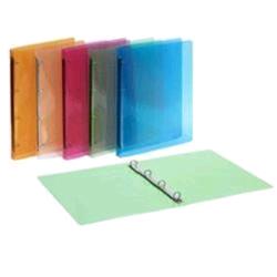 FAVORIT LUMINA RACCOGLITORE 4 ANELLI TONDI DA 15MM IN PP 320X260 mm A4 AZZURRO