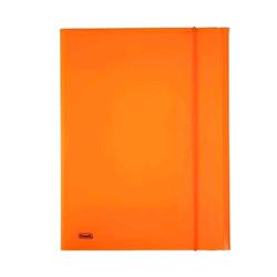 FAVORIT NEON CARTELLE 3 LEMBI C/ELASTICO IN PP 240X330MM A4 COL. ARANCIO