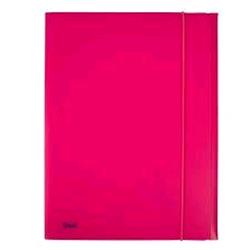 FAVORIT NEON CARTELLE 3 LEMBI C/ELASTICO IN PP 240X330MM A4 COL. FUCSIA