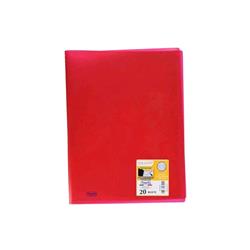 FAVORIT PORTALISTINI IN PP 220X300MM A4 20 BUSTE COL. ROSSO
