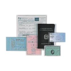 FAVORIT UPOCKET MUTUA PORTA CARDS IN PP CM 11X16 LISCIA TRASPARENTE CONF 25 Pz.