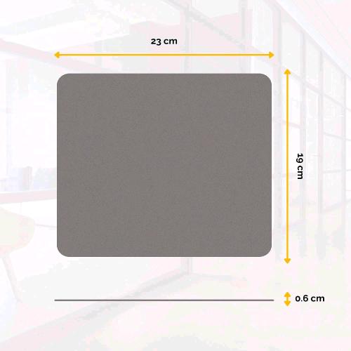 Fellowes 29702 — tappetino mouse in poliestere, grigio