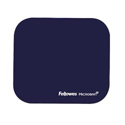 Fellowes Microban — tappetino mouse, blu navy