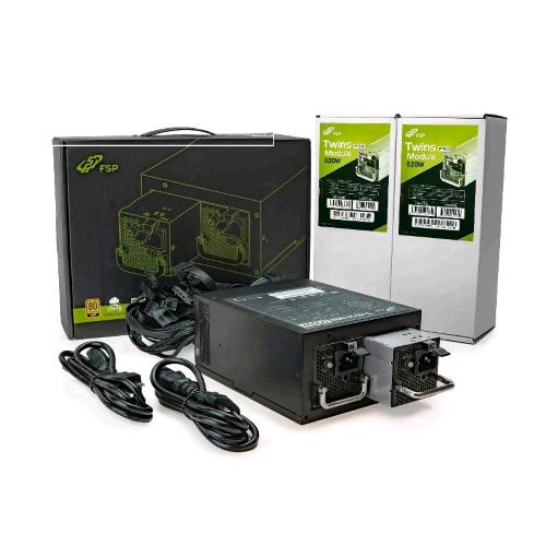 FSP Twins PRO 500 W — alimentatore ridondante 80 PLUS Gold