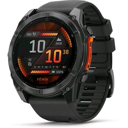 Garmin fēnix 8 51 mm AMOLED, Slate Gray e nero