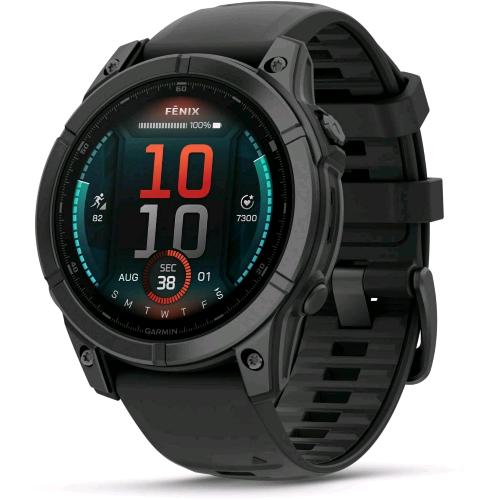 Garmin fēnix E 47 mm AMOLED, Slate Gray e nero