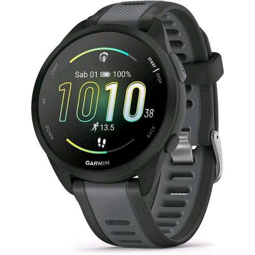 Garmin Forerunner 165, nero e Slate Gray