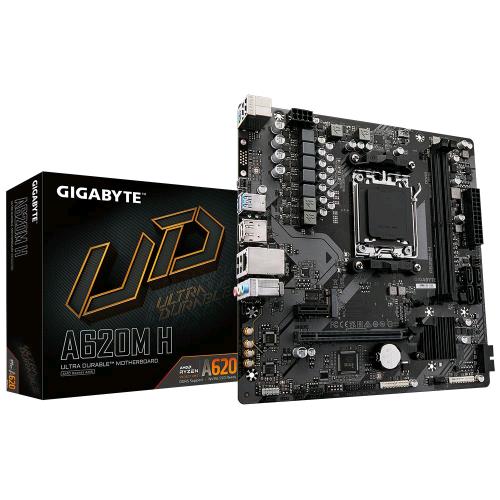 GIGABYTE A620M H — scheda madre AM5, 2 slot DDR5, Micro ATX