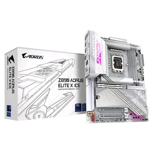 GIGABYTE Z890 AORUS ELITE X ICE — scheda madre LGA 1851, 4 slot DDR5, ATX