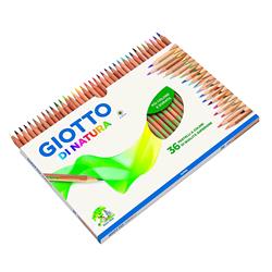 GIOTTO DI NATURA PASTELLI 3.8 mm IN LEGNO COLORI ASSORTITI CONF 36 Pz.