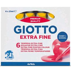 GIOTTO EXTRA FINE TEMPERA TUBO DA 21ML COL. GIALLO PRIMARIO CONF 6 Pz.