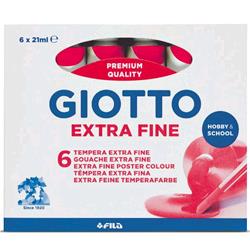 GIOTTO EXTRA FINE TEMPERA TUBO DA 21ML COL. MAGENTA CONF 6 Pz.